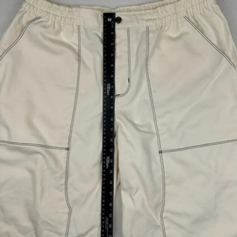 NWT Nike Tracksuit Women L Cream Canvas Jacket Pants Set Sportswear Gorpcore